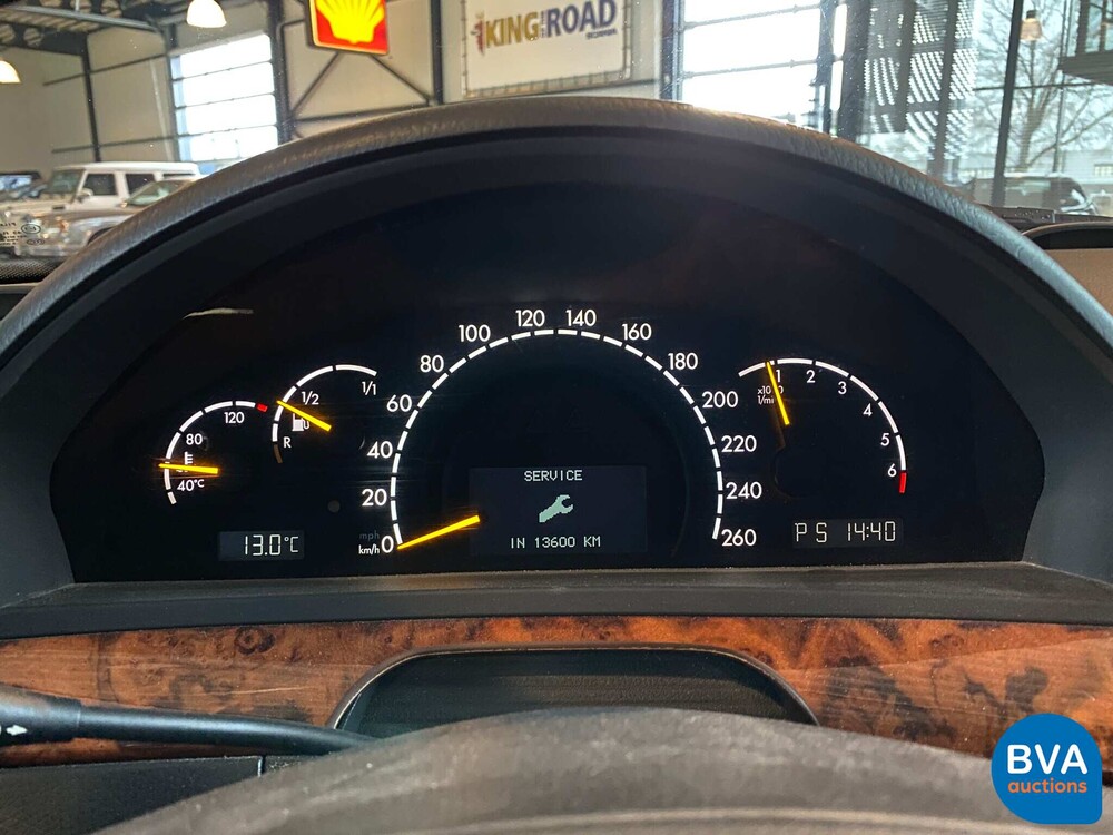 Mercedes-Benz S500 Lang S-Klasse 500 306pk 2001-Org NL-, 55-GZ-JD.