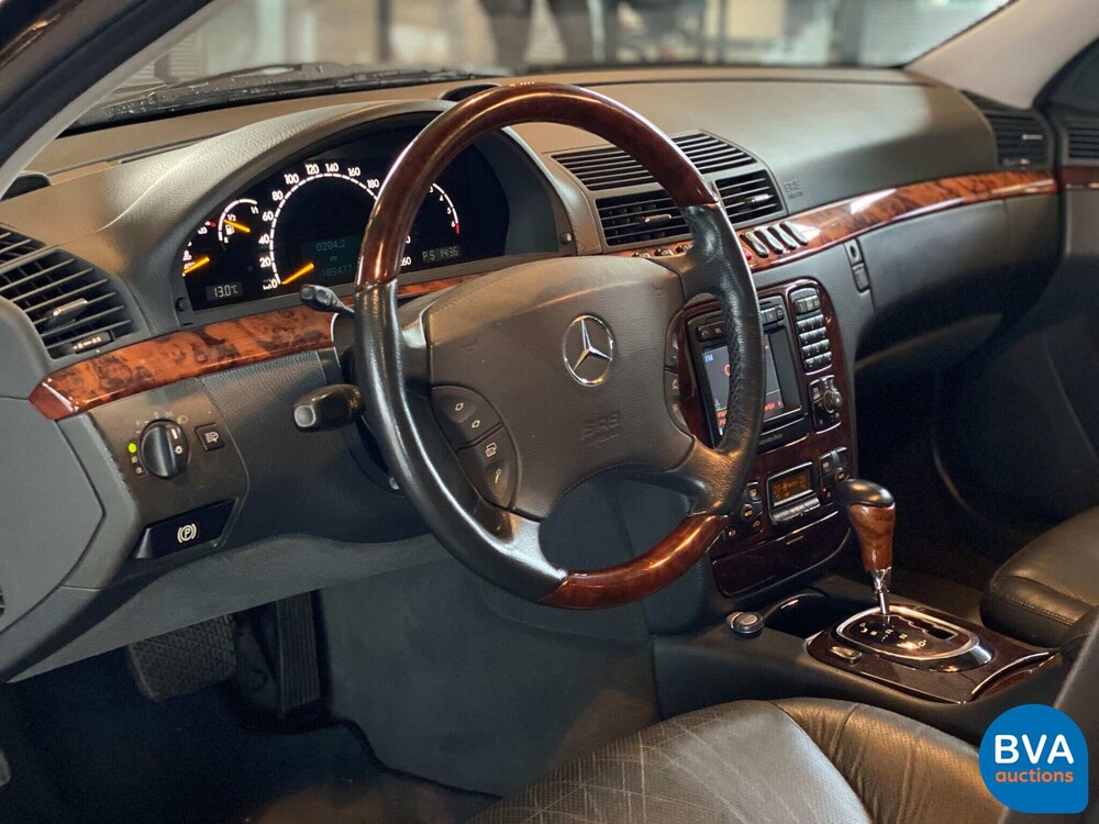 Mercedes-Benz S500 Lang S-Klasse 500 306pk 2001-Org NL-, 55-GZ-JD.
