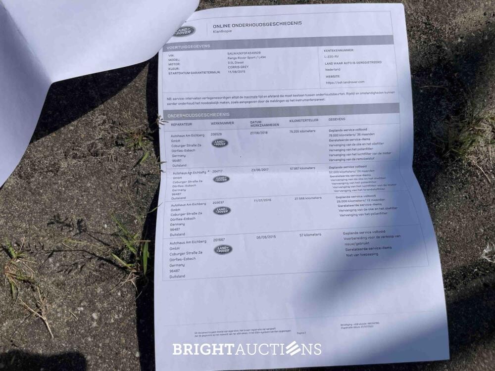 Land Rover Range Rover Sport 3.0 SDV6 HSE Dynamic 306pk 20215, L-220-RV