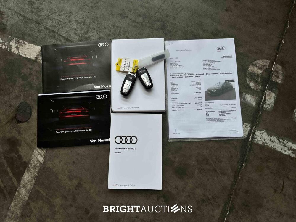 Audi e-tron S Quattro 95 kWh 503pk 2020 S-Line (Origineel-NL + 2e Eigenaar), K-568-BH