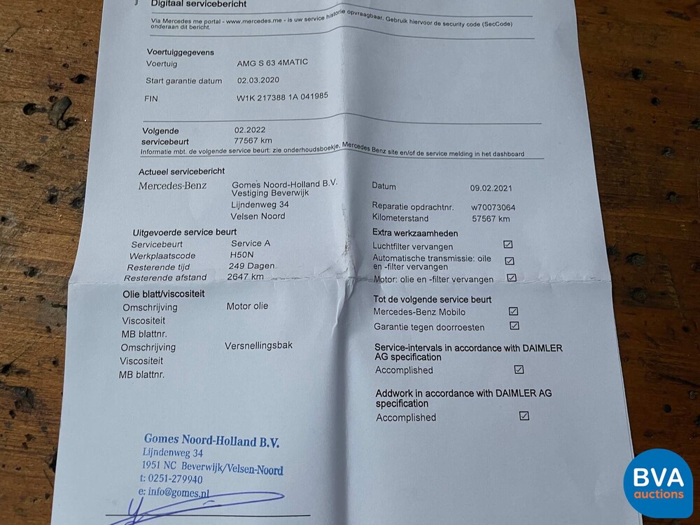 Mercedes-Benz S63 AMG Coupé 4Matic+ 612pk 2020 -Org. NL-, H-270-DR.