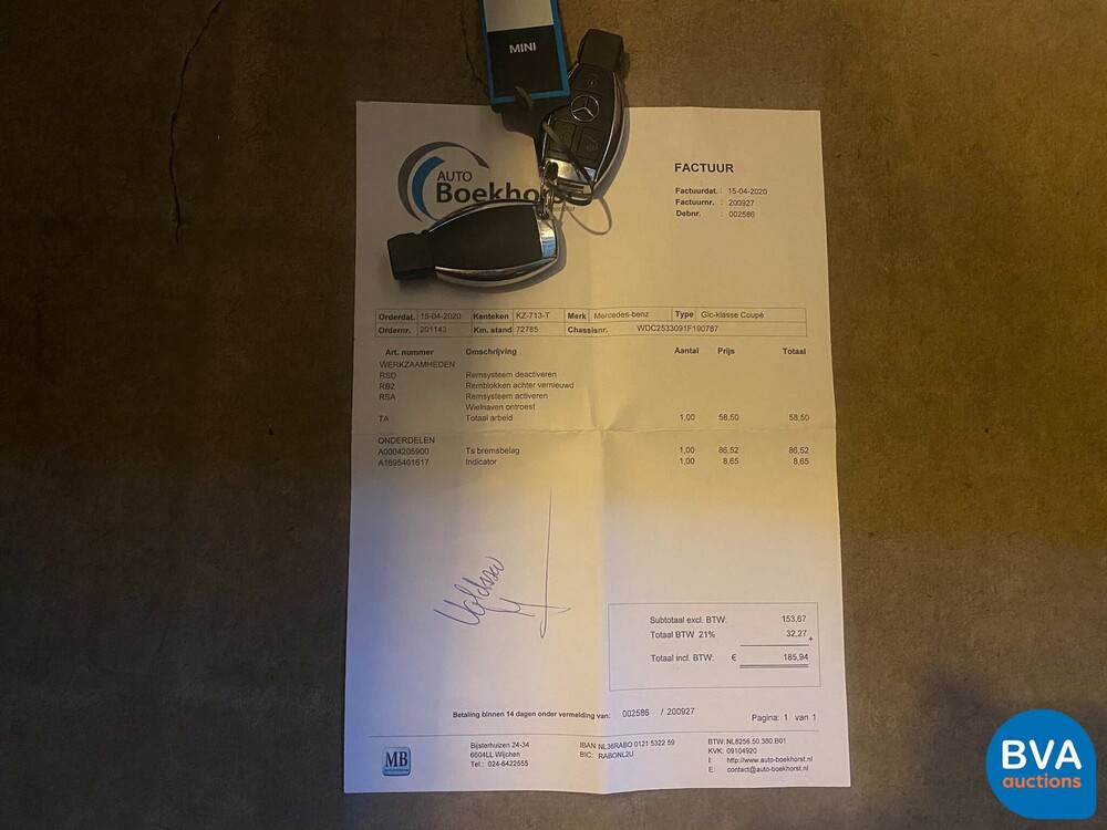 Mercedes-Benz GLC250d Coupe AMG 4Matic Edition 1 204pk 2017 -Org. NL-, KZ-713-T