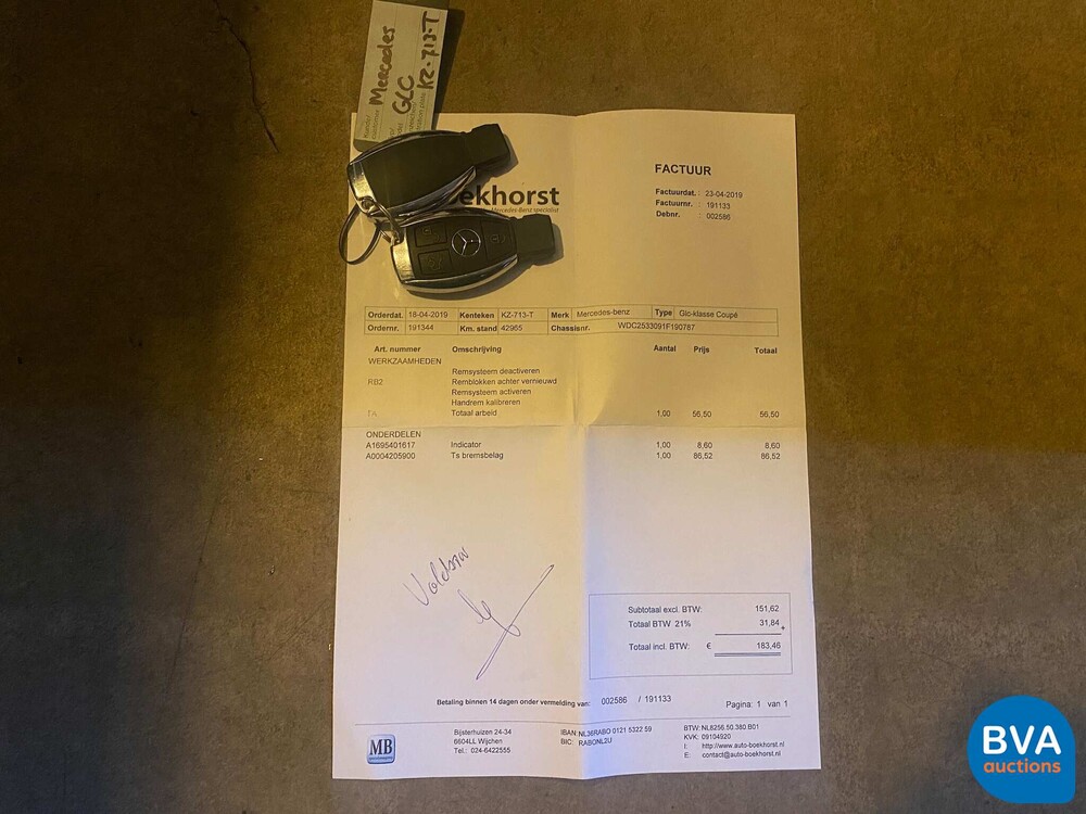 Mercedes-Benz GLC250d Coupe AMG 4Matic Edition 1 204pk 2017 -Org. NL-, KZ-713-T