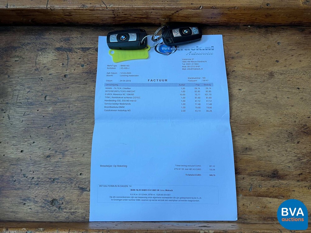 BMW M3 4.0 V8 Cabrio M-Performance e93 420PS 2008, XS-495-J.