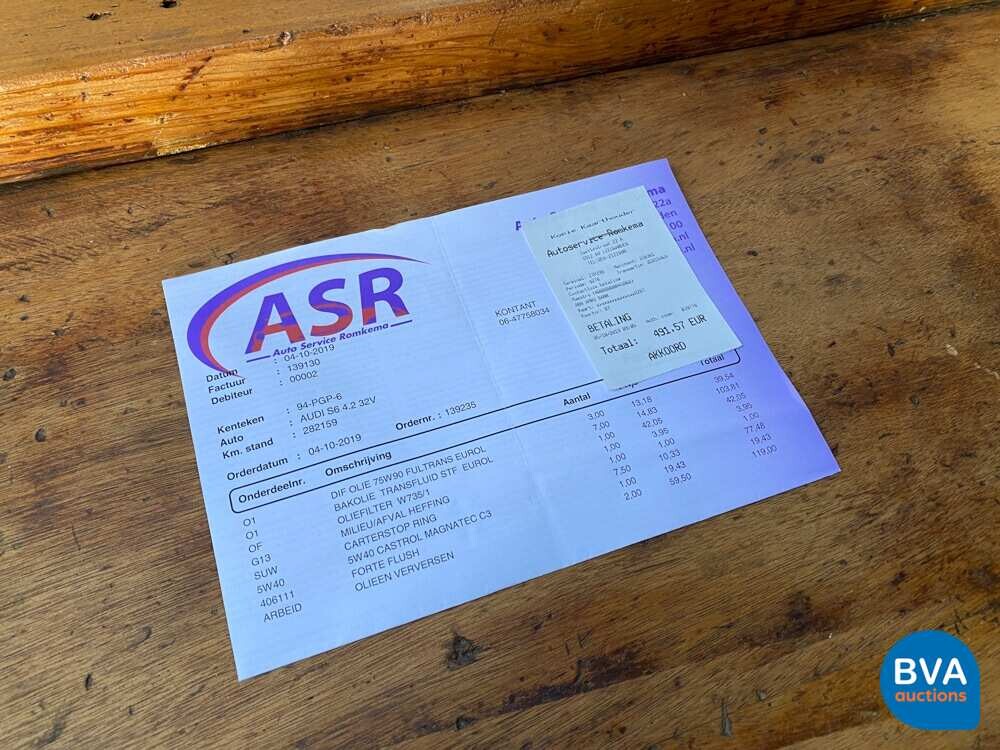 Audi S64.2 V8 Quattro 290 PS A6 1996, 94-PGP-6.