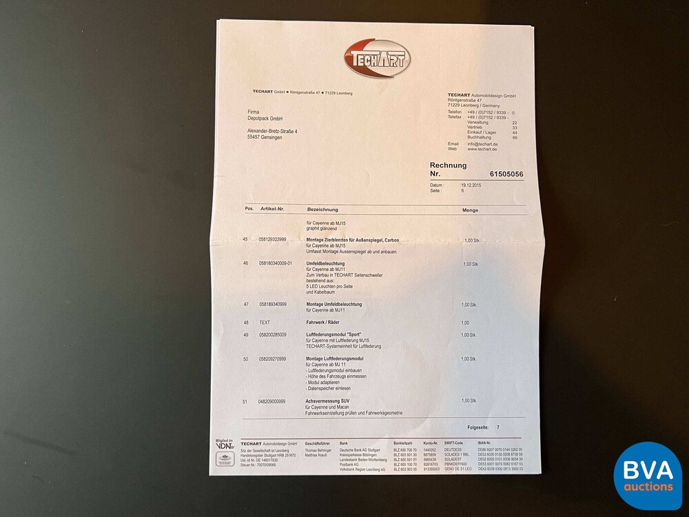 Porsche Cayenne TECHART MAGNUM 720 PS 4.8 Turbo S FACELIFT 2015, H-549-GX.