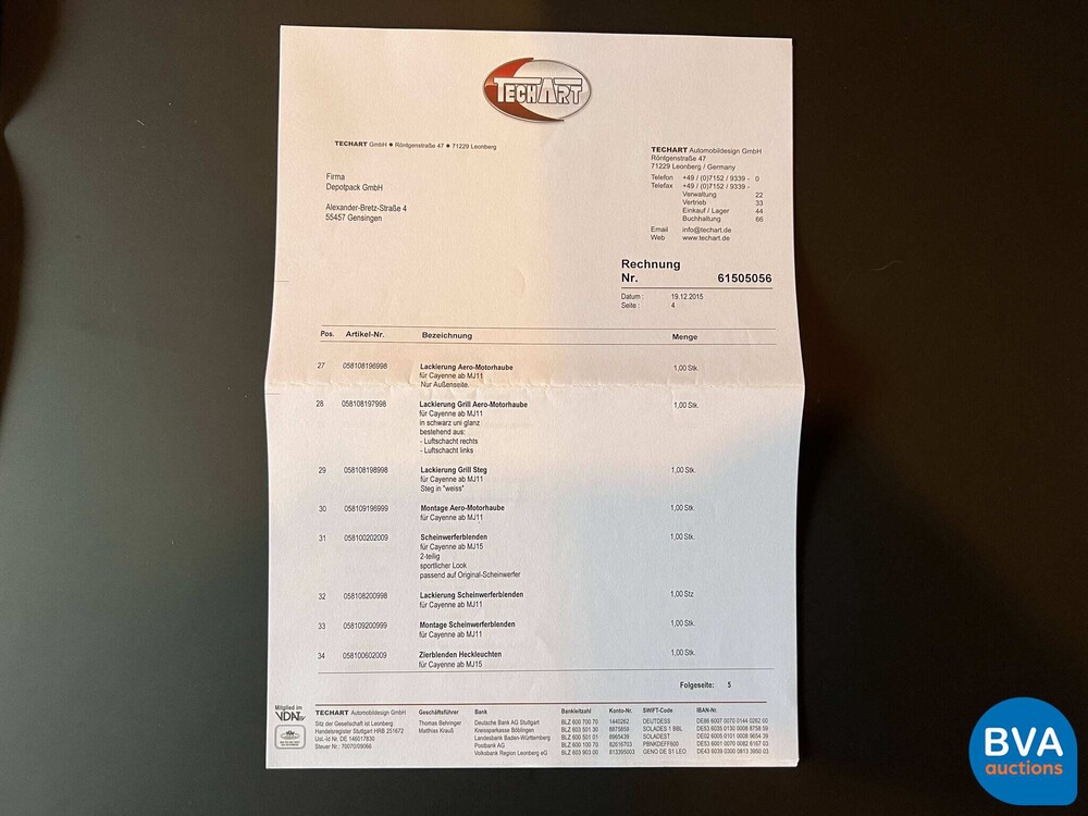 Porsche Cayenne TECHART MAGNUM 720 PS 4.8 Turbo S FACELIFT 2015, H-549-GX.