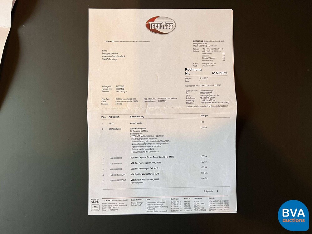 Porsche Cayenne TECHART MAGNUM 720 PS 4.8 Turbo S FACELIFT 2015, H-549-GX.