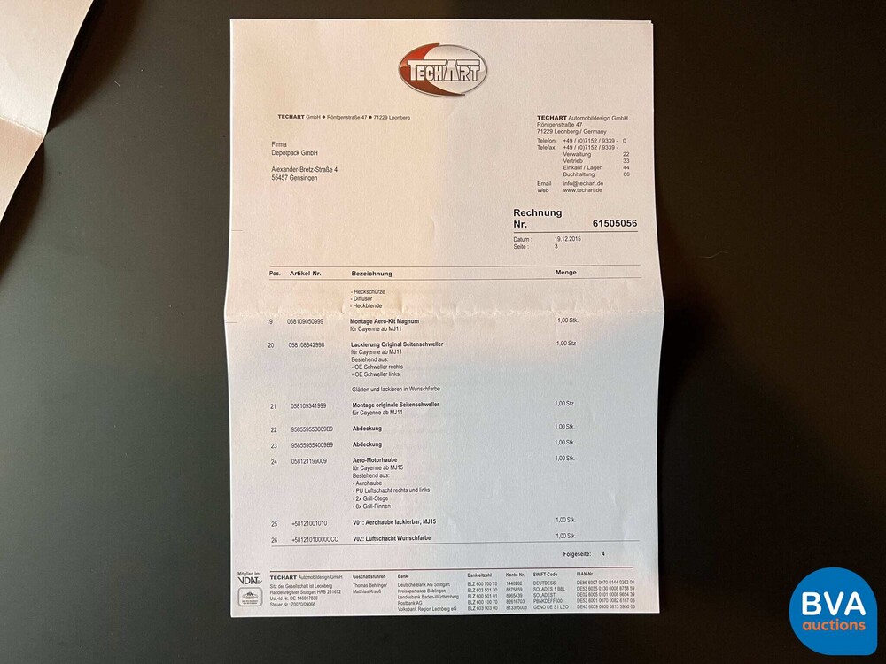 Porsche Cayenne TECHART MAGNUM 720 PS 4.8 Turbo S FACELIFT 2015, H-549-GX.