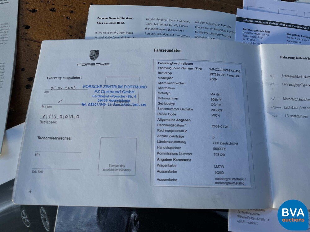 Porsche 911 Targa 4S 3.8 Coupé 385 PS 997 MK2 2009, JN-364-H.