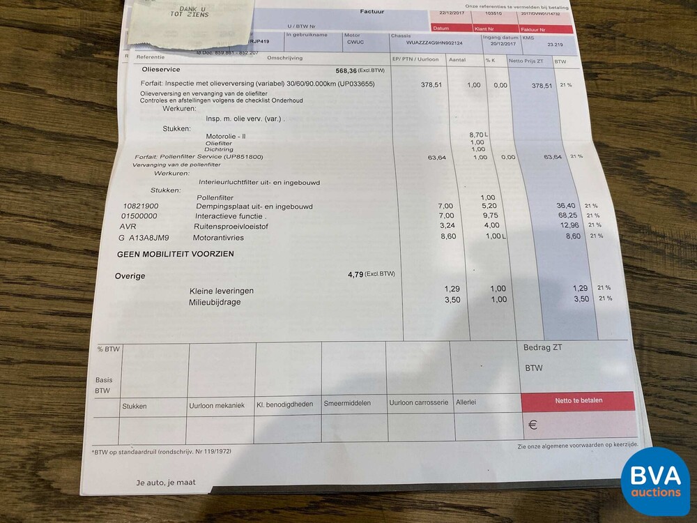 Audi RS6 Avant 4.0 TFSI Quattro Performance Pro Line Plus 605pk 2017, H-115-JD.