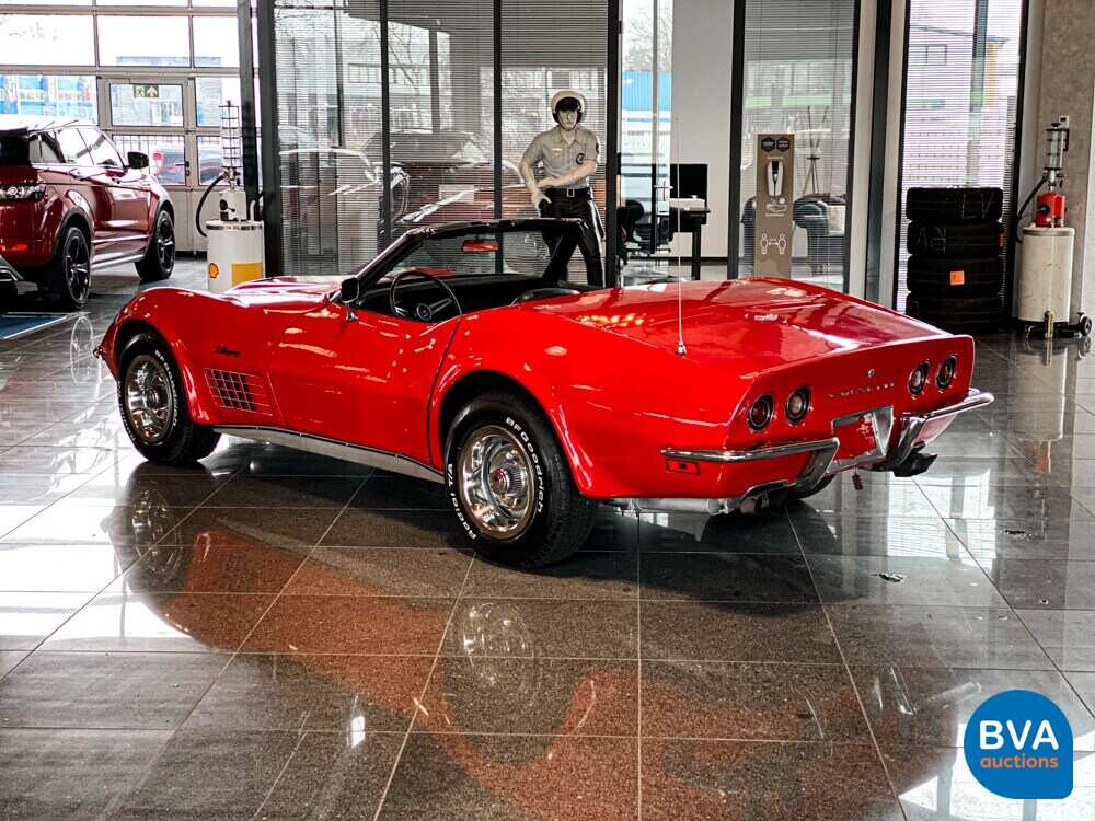 Chevrolet Corvette C3 Convertible Chrome Bumper 210hp 1970.
