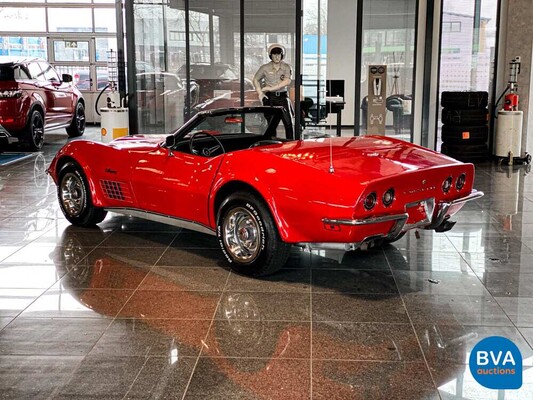 Chevrolet Corvette C3 Cabrio Chromstoßstange 210 PS 1970.