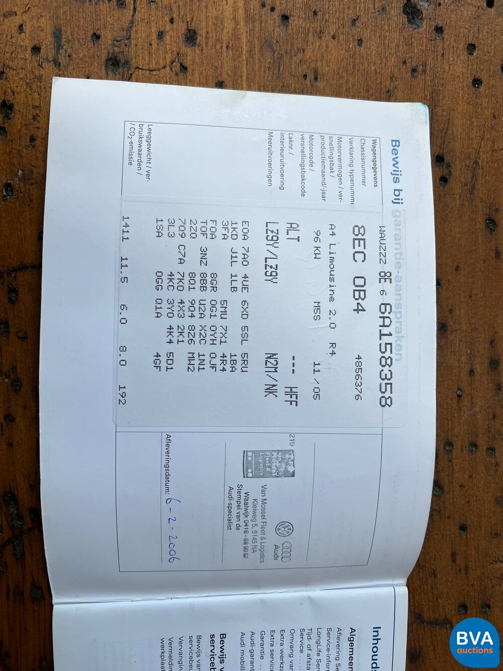 Audi A4 Limousine 2.0 Pro Line 131pk -Org. NL-, 16-SH-JJ