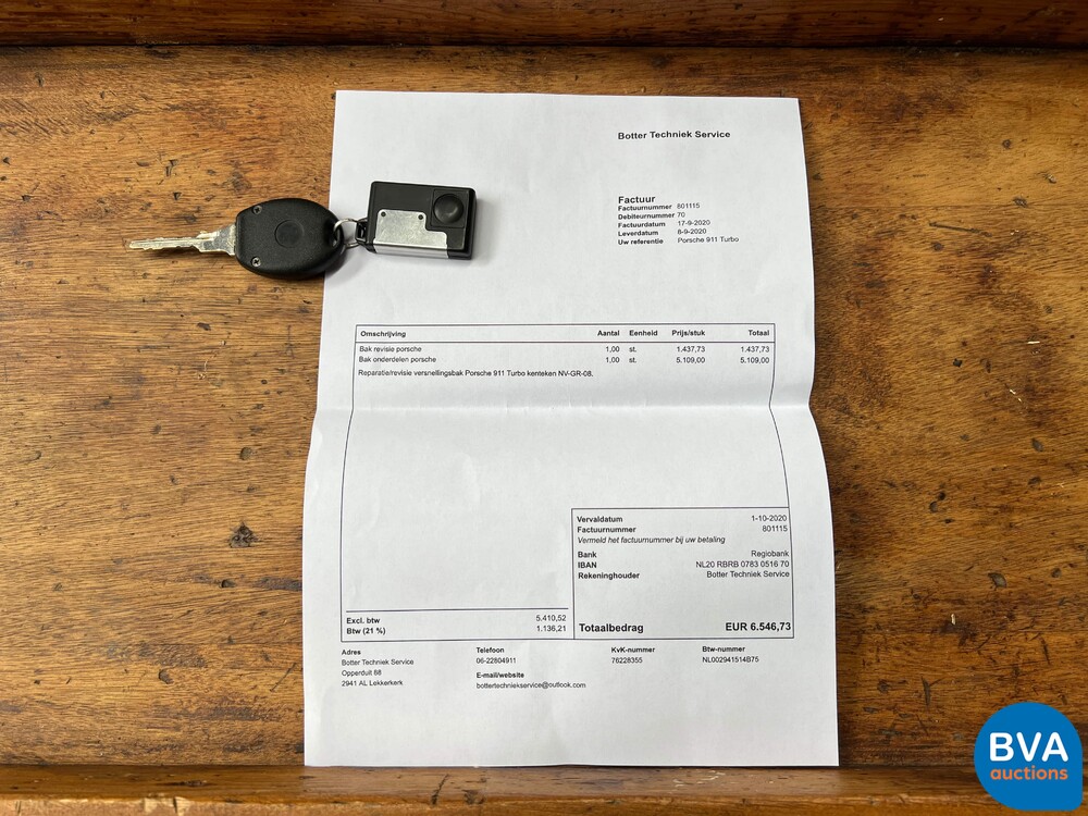 Porsche 911 3.3 Turbo Coupé 320 PS 1986, NV-GR-08.