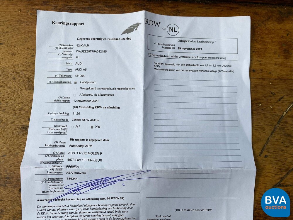 Audi A5 Coupé 3.2 FSI S-Line 265pk 2007, 92-XV-LH