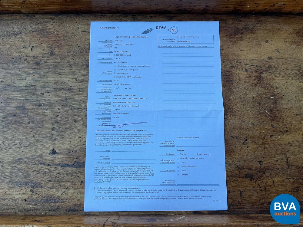 Mercedes-Benz S500 Long 387pk S-Class W221 2005 -Org. NL-, 79-RT-VG.