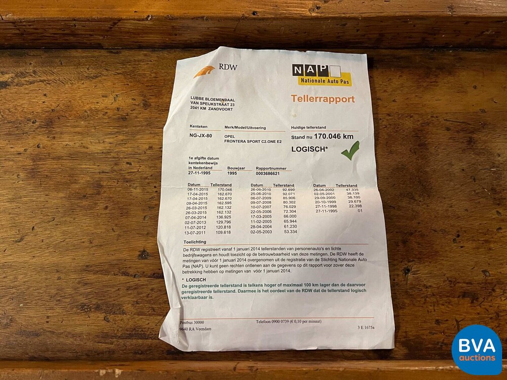 Opel Frontera 2.0 GLS 4x4 116hp 1995, NG-JX-80.