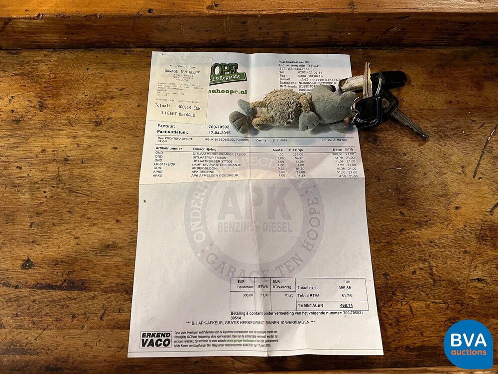 Opel Frontera 2.0 GLS 4x4 116hp 1995, NG-JX-80.