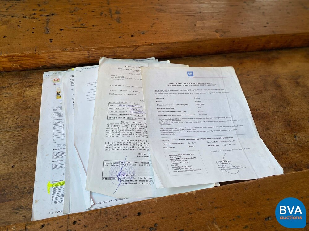 Pontiac Catalina 5.7 V8 175 hp 1963.