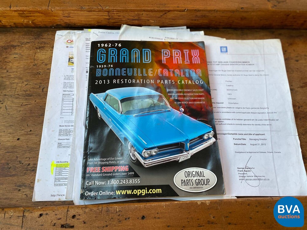 Pontiac Catalina 5.7 V8 175 hp 1963.