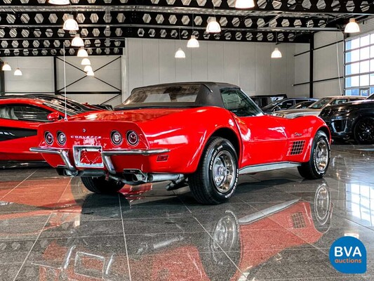 Chevrolet Corvette C3 Convertible Chrome Bumper 210hp 1970.