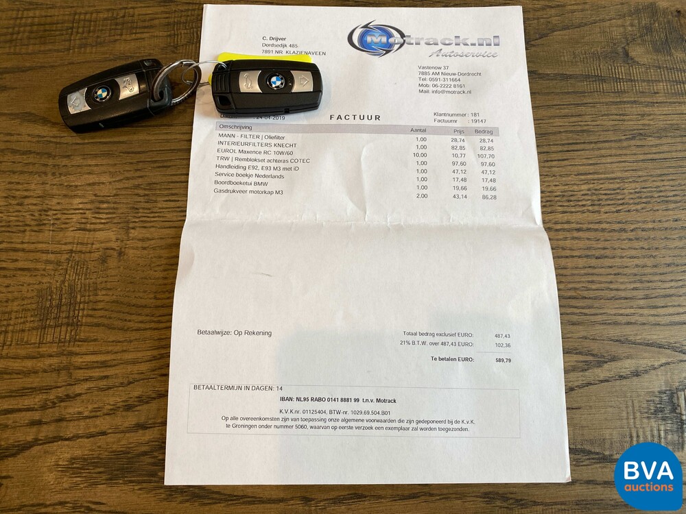 BMW M3 4.0 V8 Cabrio M-performance e93 420pk 2008, XS-495-J