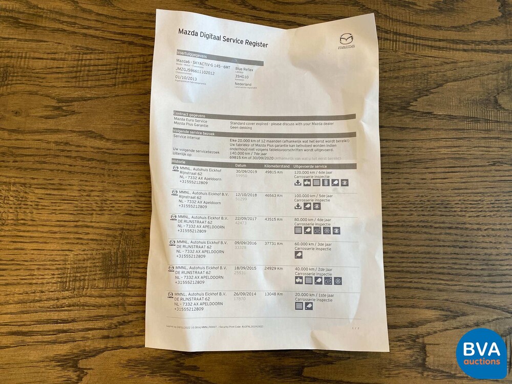 Mazda 6 Sportbreak 2.0 Red Dot Edition 145pk 2013 -Org. NL-, 3-SHG-10