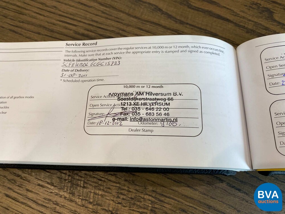 Aston Martin V8 S Vantage 4.7 436PS 2011 -Org. NL-, 14-RZV-9.