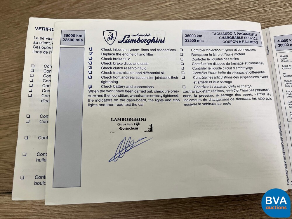 Lamborghini Diablo VT Roadster 5.7L V12 530pk 1996