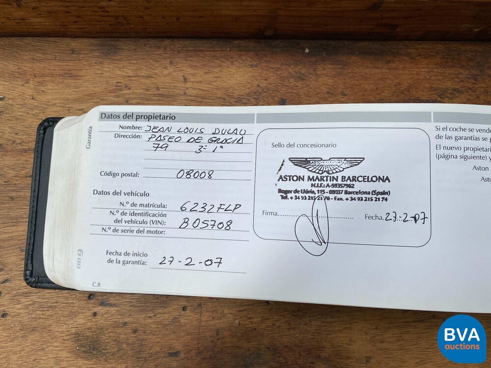 Aston Martin DB9 Volante 5.9 V12 Cabriolet 457 PS 2007, TR-753-X.