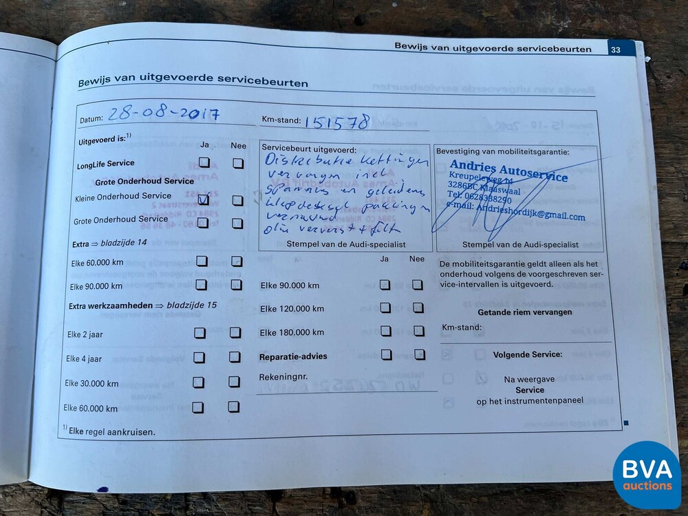 Audi S44.2 V8 Quattro ProLine 344PS 2005 -Org. NL-, 97-RB-XH.