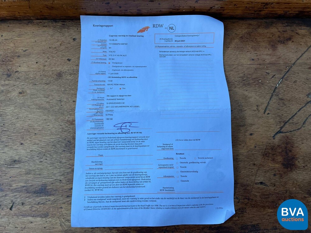 Volvo V70 2.4 Comfortline 7Personen 140PS 2001 -Org. NL-,10-HB-JN.