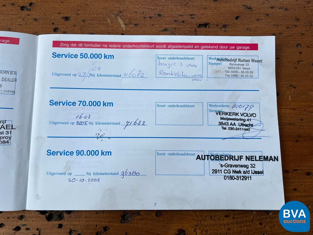 Volvo V70 2.4 Comfortline 7Personen 140PS 2001 -Org. NL-,10-HB-JN.