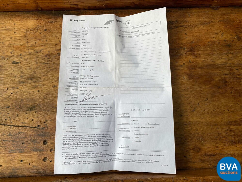 Jeep Wrangler 4.2 V6 Automaat 4WD 114pk 1988 -Org. NL-, VB-83-YR