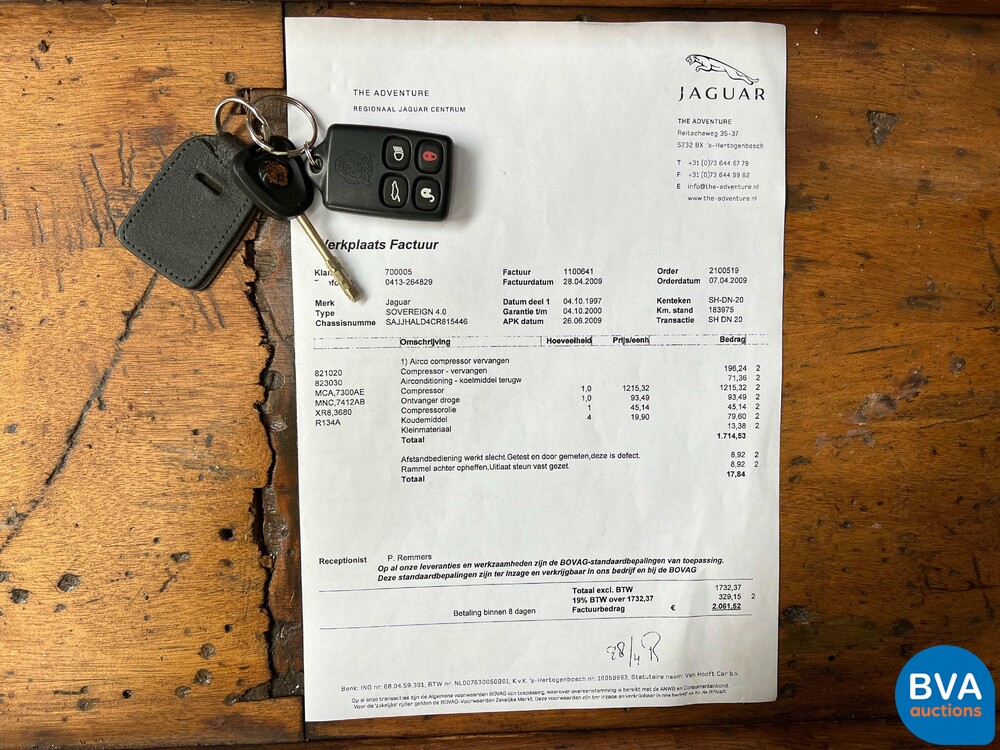 Jaguar Souverän 4.0 V8 Automatik XJ 1997 -Org. NL-, SH-DN-20.