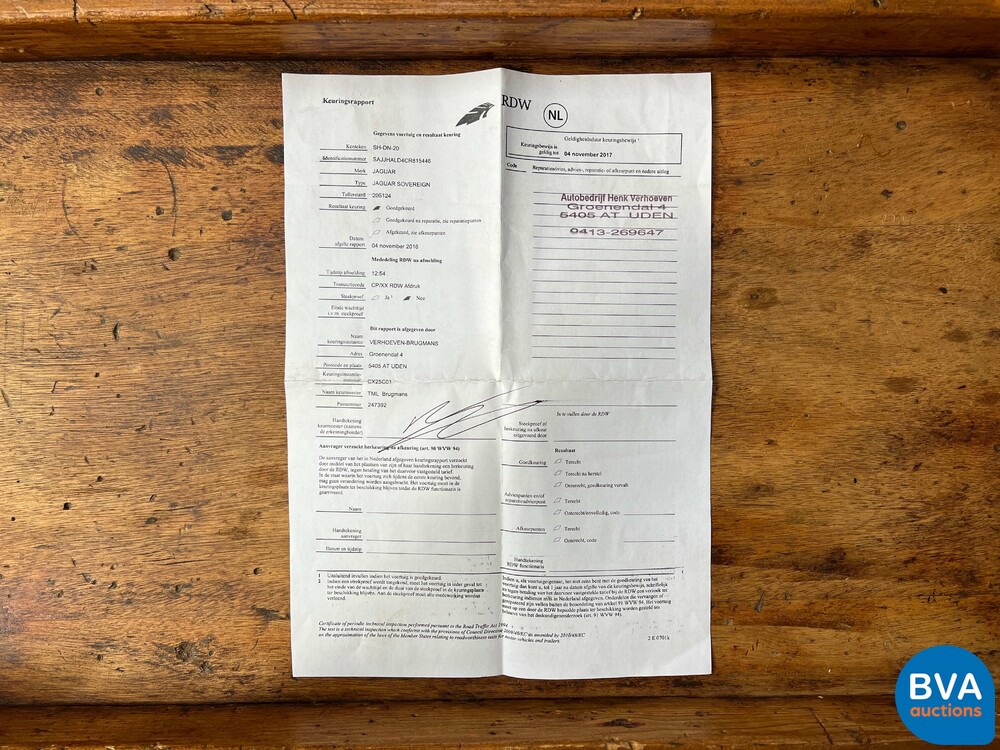 Jaguar Souverän 4.0 V8 Automatik XJ 1997 -Org. NL-, SH-DN-20.