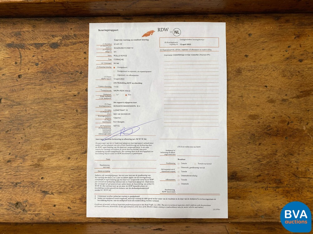 Rolls Royce Corniche V 6.75 V8 Cabriolet 2000 Convertible (1 or 374 Worldwide), 91-HF-TP.