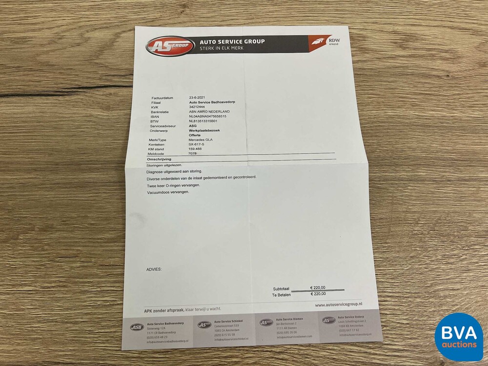 Mercedes-Benz GLA200 AMG CDI GLA-Klasse 136pk 2014, SX-617-S