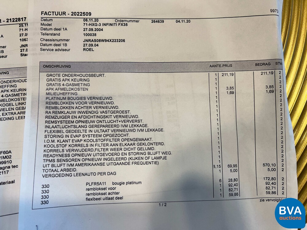 Infiniti FX 35 300pk 2004, 71-HXG-3