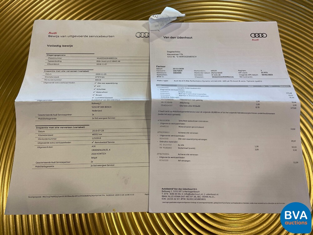 Audi RS6 Avant 4.0 TFSI Quattro Performance Pro Line Plus 605pk 2017, H-115-JD