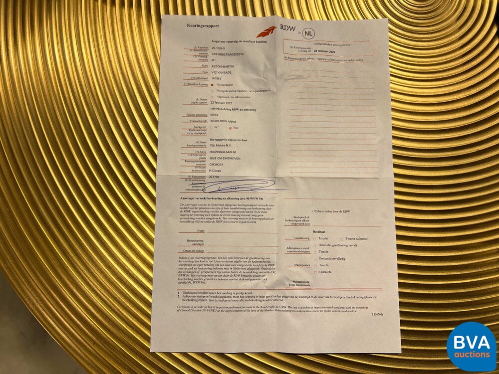 Aston Martin V12 Vantage 5.9 V12 -MANUAL GEARBOX- 517pk 2009, 29-TGB-5