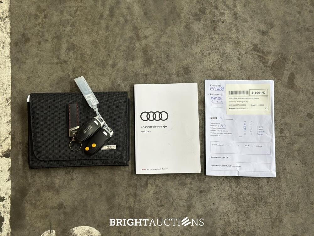 Audi E-tron 50 Quattro edition 71kWh 313pk 2020 (origineel-NL+ 1e eigenaar), J-109-NJ