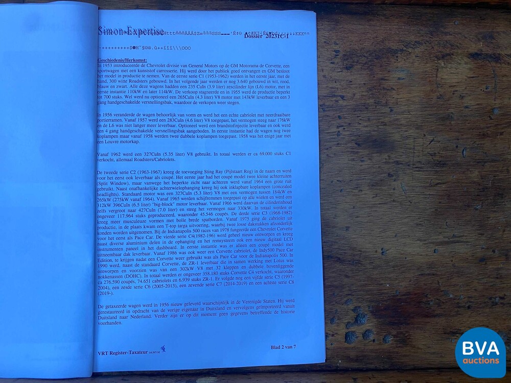 Chevrolet Corvette C1 1956, AR-85-92.