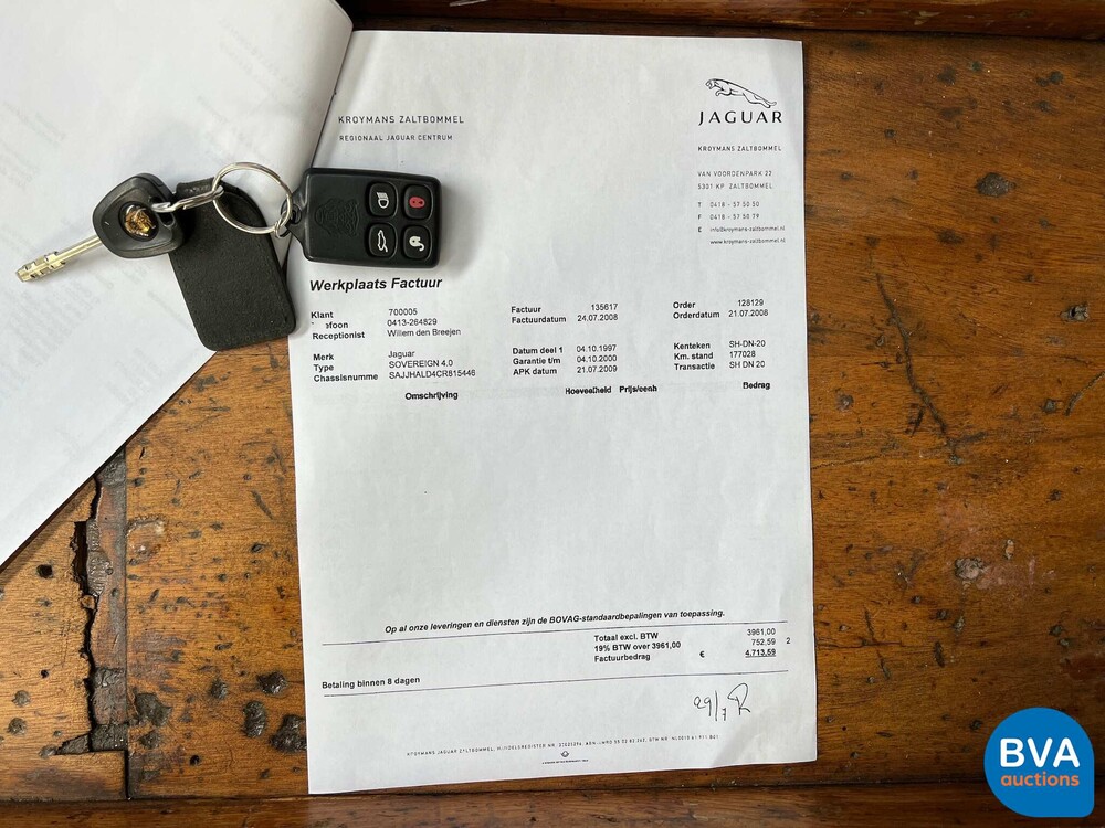 Jaguar Souverän 4.0 V8 Automatik XJ 1997 -Org. NL-, SH-DN-20.