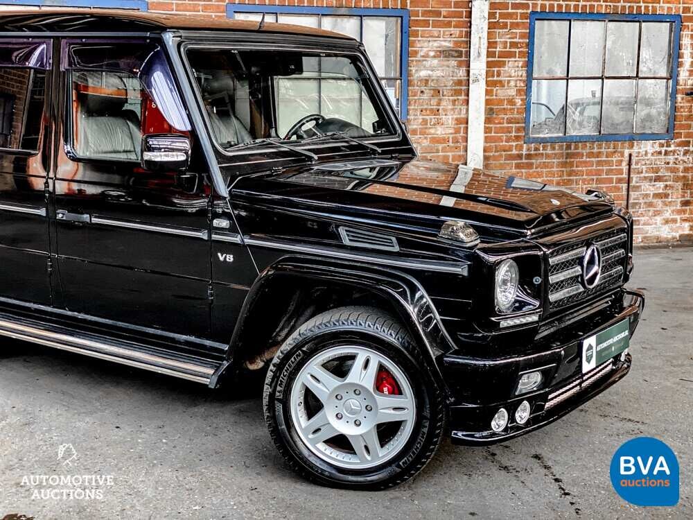 Mercedes G500 AMG Lang 7Personen 296pk 2002 -YOUNGTIMER-.