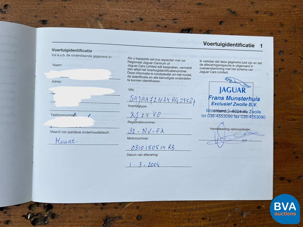 Jaguar XJ3.5 V8 Automatik 258 PS Org.NL 2004, 32-NV-FX.