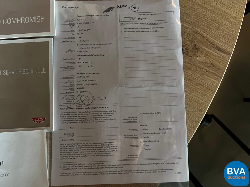 Donkervoort D8 GTO PREMIUM (1 von 25) CARBON 2.5 TFSI R5 Audi RS Performance 2014, TL-648-T.