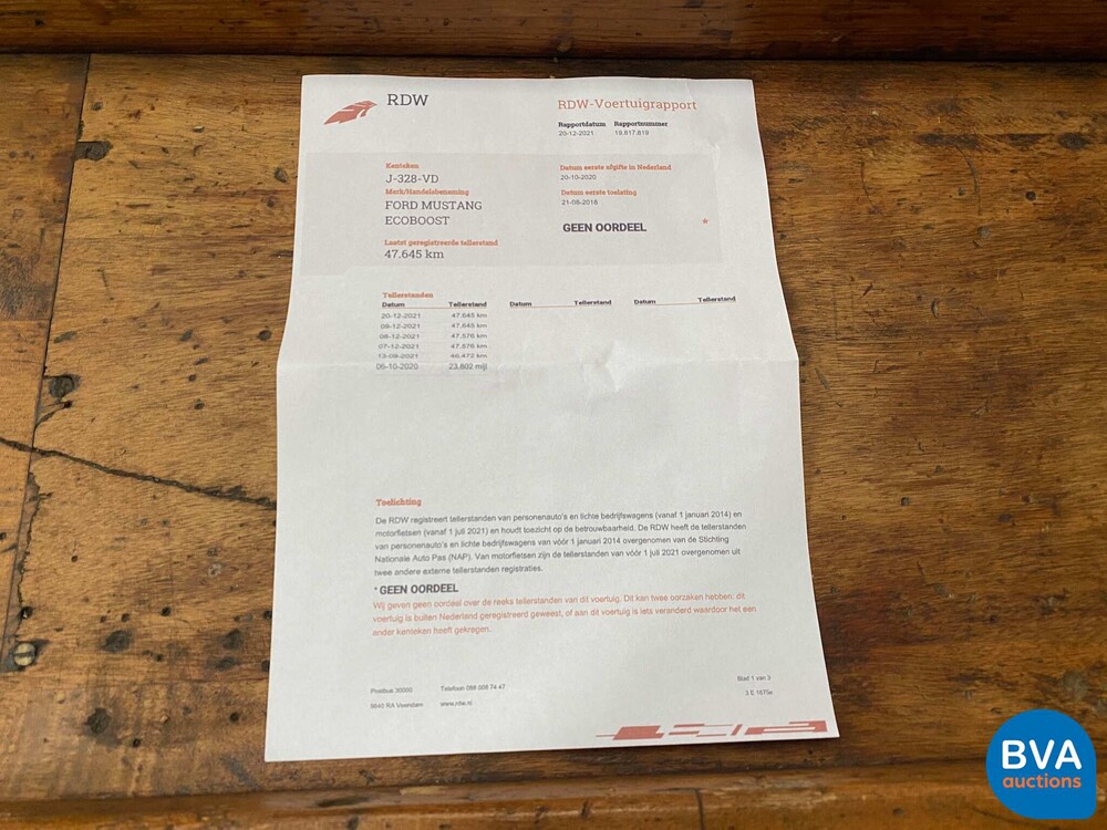 Ford Mustang Fließheck 2.3 EcoBoost 309 PS 2018, J-328-VD.