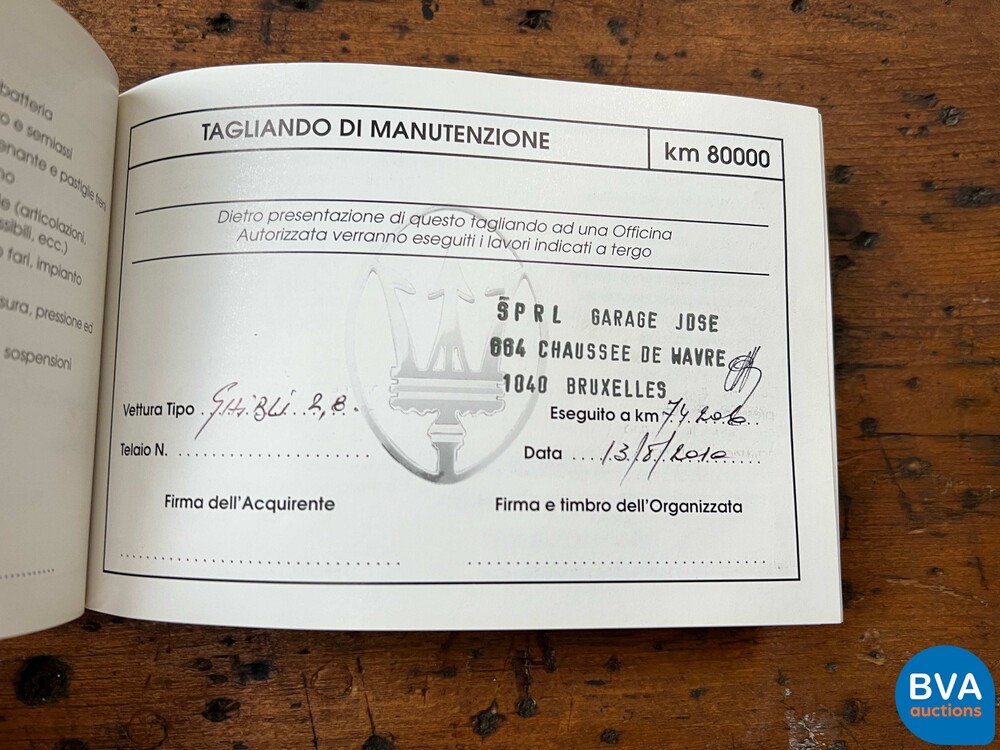 Maserati Ghibli 2 2.8 V6 284 PS 1997 Handbuch, XX-578-X.